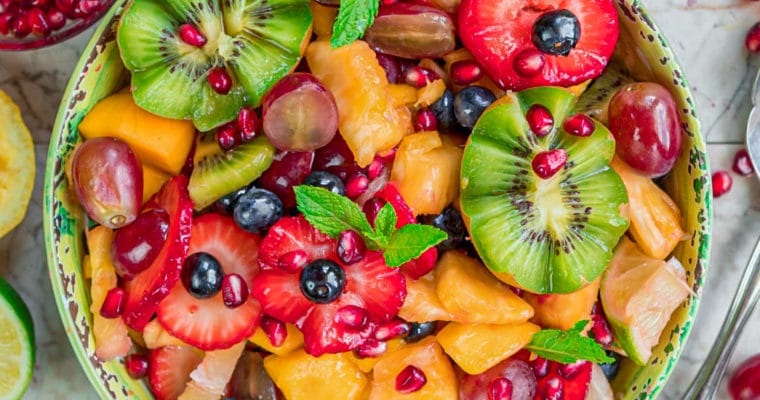 Fruit Salad with Citrus-Maple Dressing