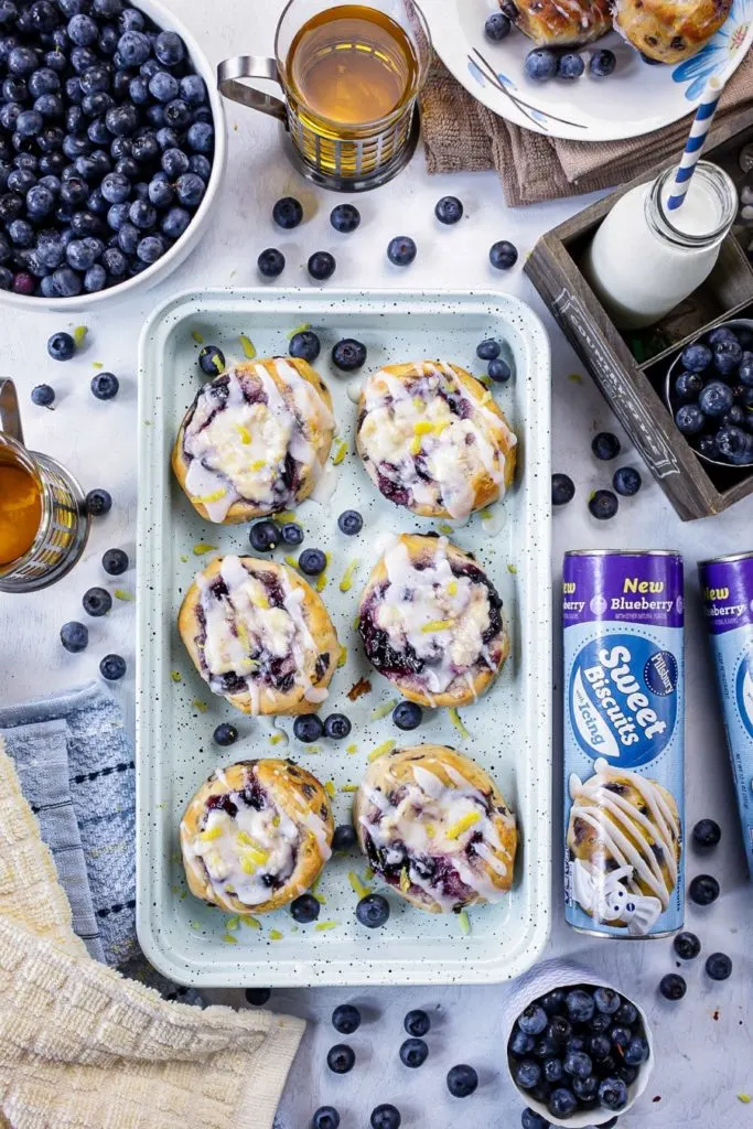 Blueberry Cream Cheese Biscuit Danish