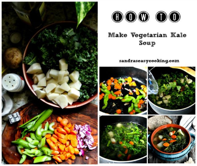 Vegetarian Kale Soup Step by step