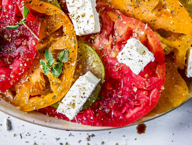 Heirloom Tomato Feta Salad