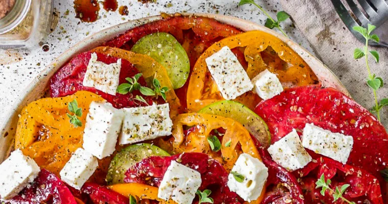 Heirloom Tomato Feta Salad