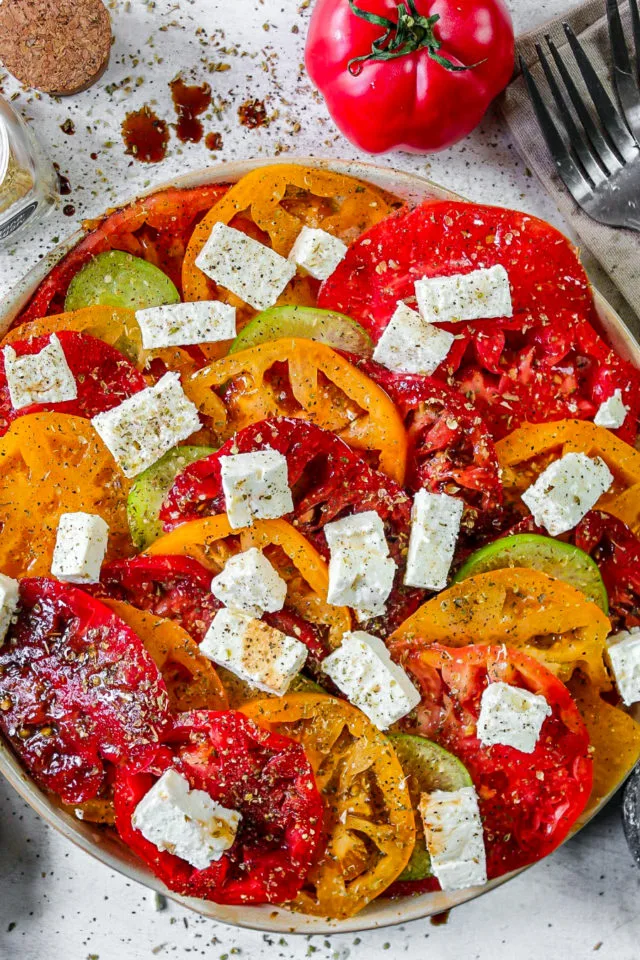 Heirloom Tomato Feta Salad