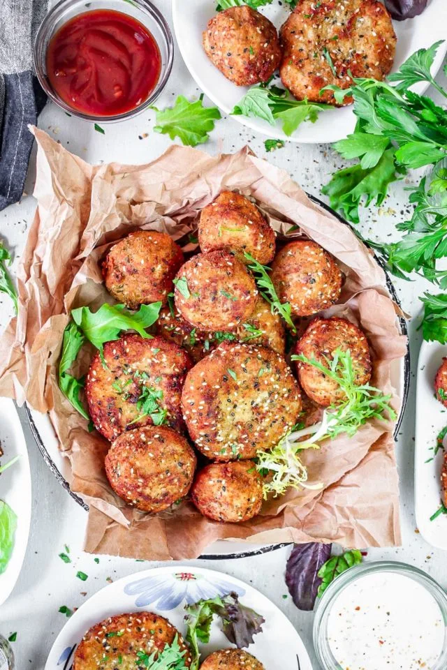 Potato and Beef Everything Bagel Croquettes