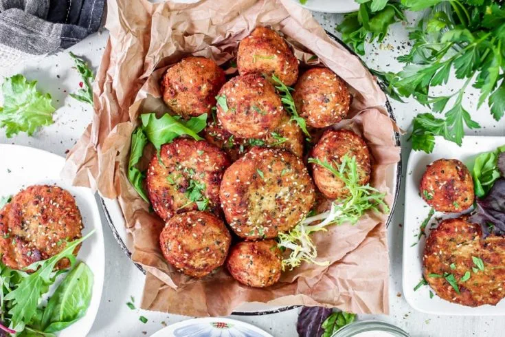 Potato and Beef Everything Bagel Croquettes