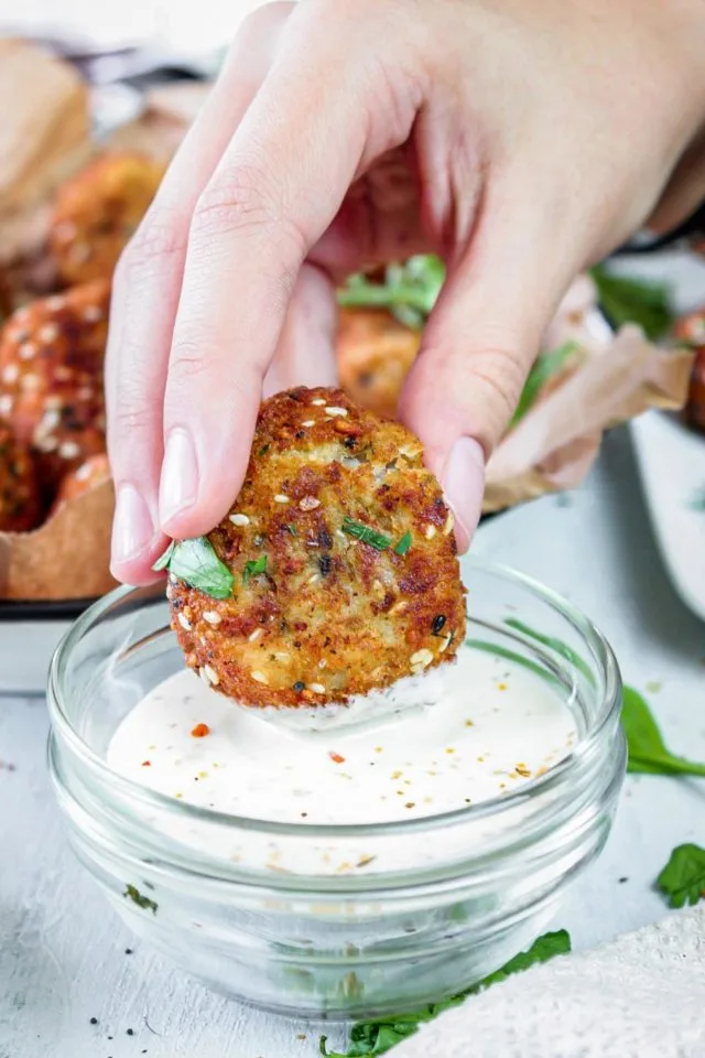 Potato and Beef Everything Bagel Croquettes
