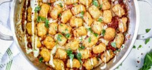 Chorizo Chili Tater Tots Casserole