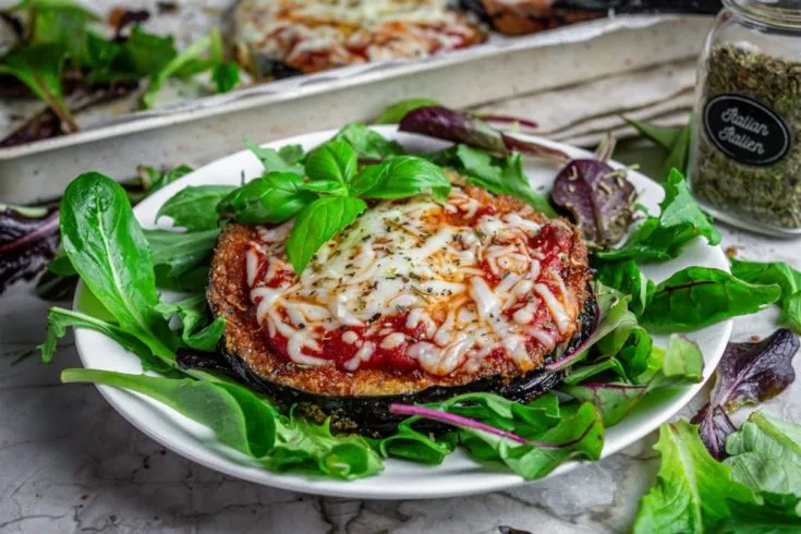 Pan-Fried Eggplant with Mozzarella and Marinara