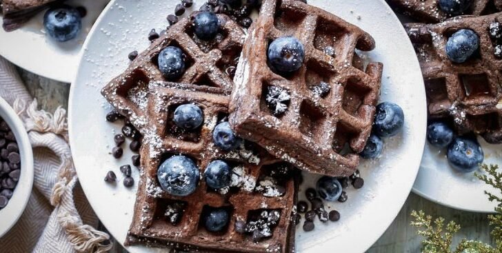 PB2 Gluten-Free Chocolate Waffles