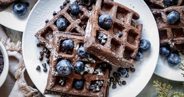 PB2 Gluten-Free Chocolate Waffles