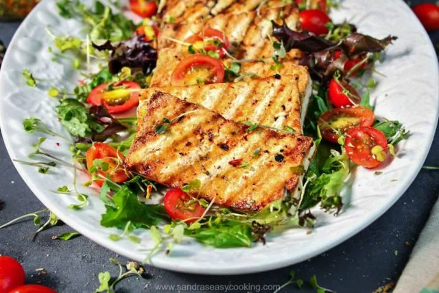 Skillet Grilled Tofu Salad