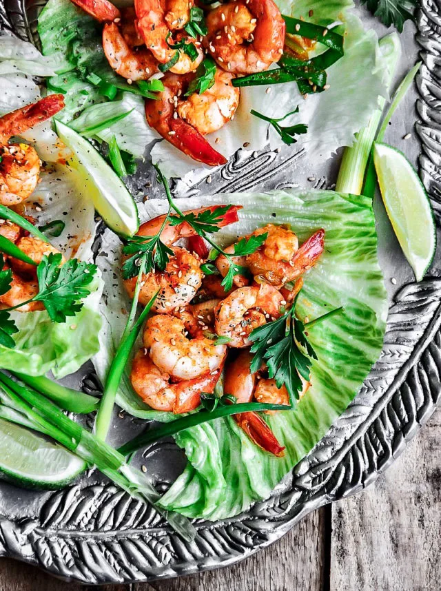 Cajun Shrimp Lettuce Wraps