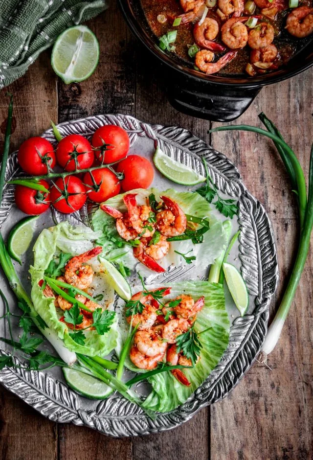 Cajun Shrimp Lettuce Wraps