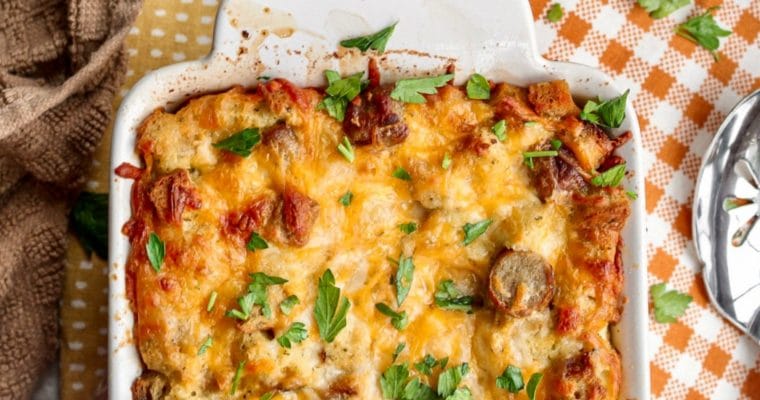 Herbed Stuffing Sausage Casserole