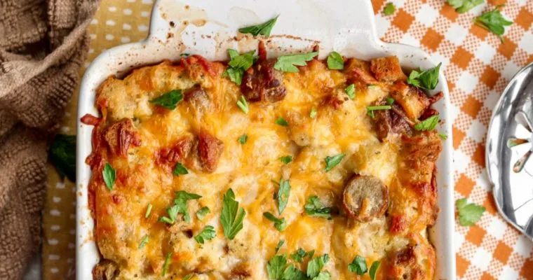Herbed Stuffing Sausage Casserole