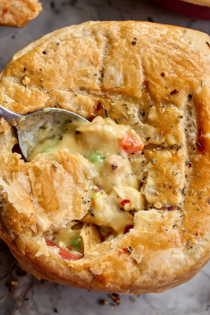 Individual Chicken Pot Pies - Sandra's Easy Cooking Dinner Recipes