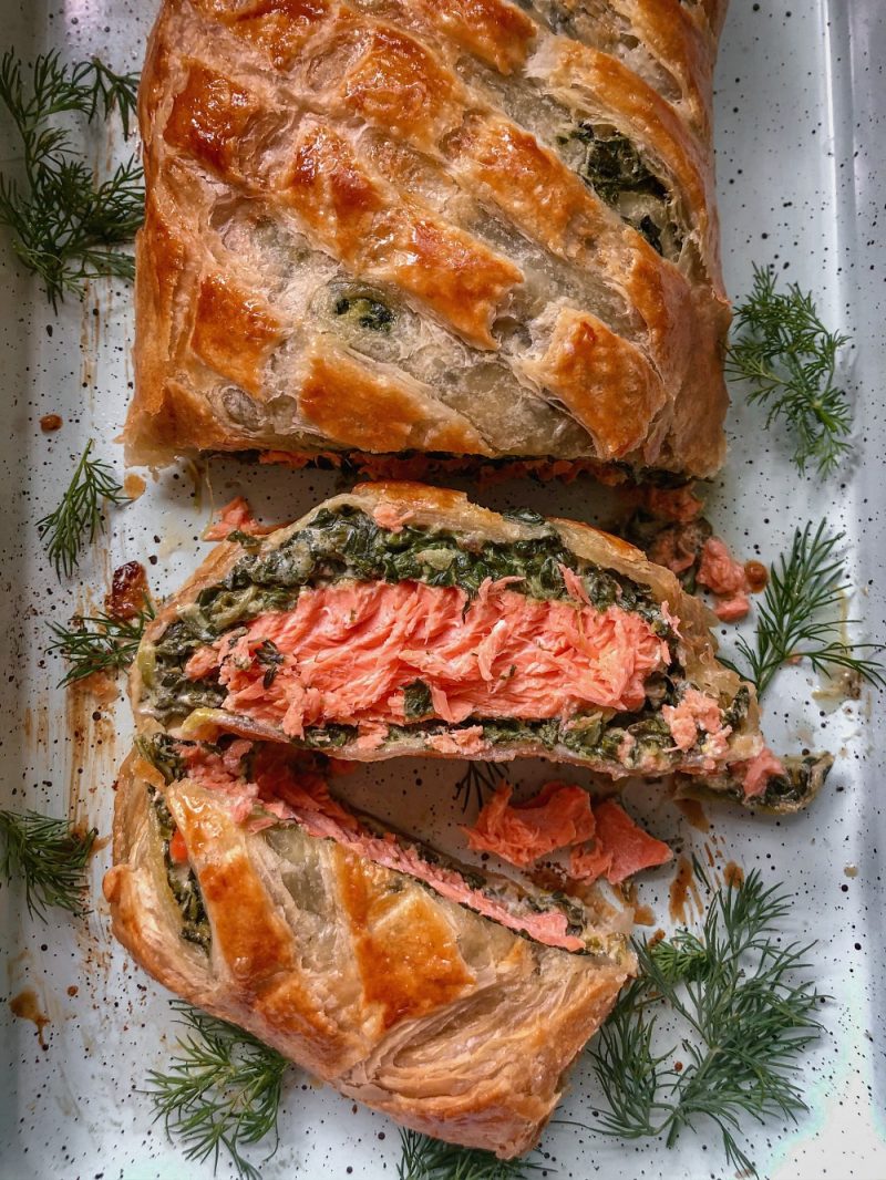 Salmon Wellington Sandra's Easy Cooking Seafood Recipes