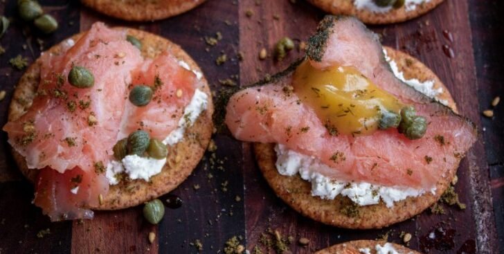 Smoked Salmon Goat Cheese Appetizers