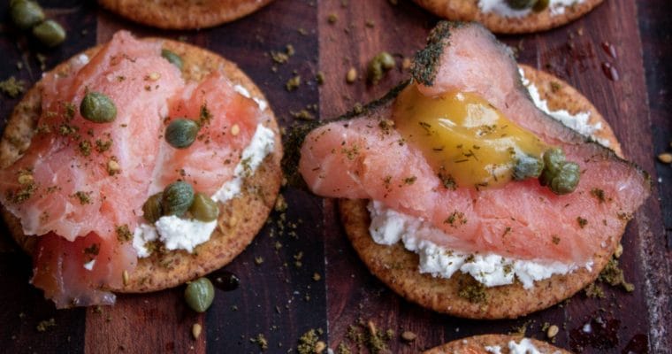 Smoked Salmon Goat Cheese Appetizers