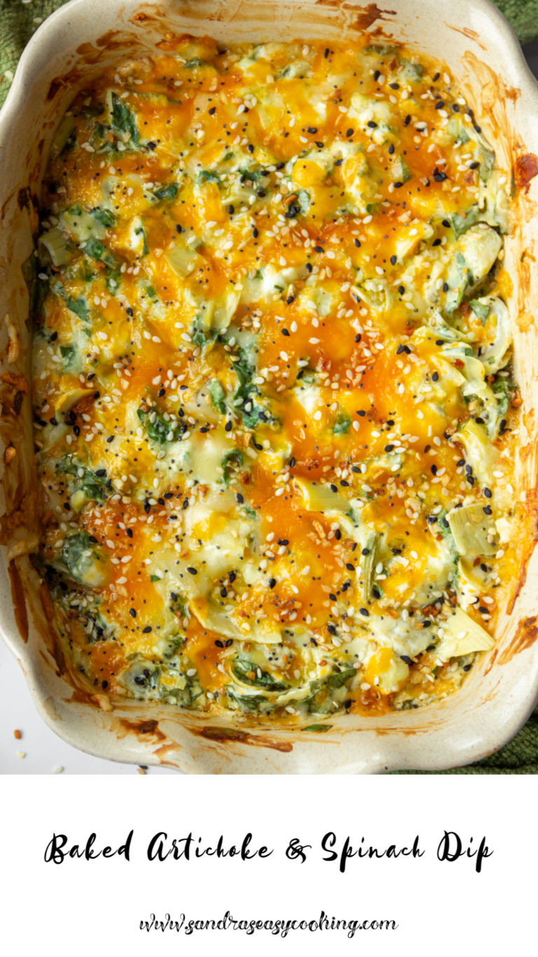 Baked Artichoke and Spinach Dip - Sandra's Easy Cooking Dip Recipes