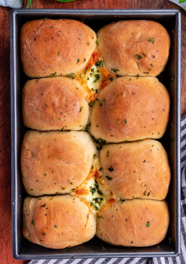 Cheese Stuffed Dinner Rolls