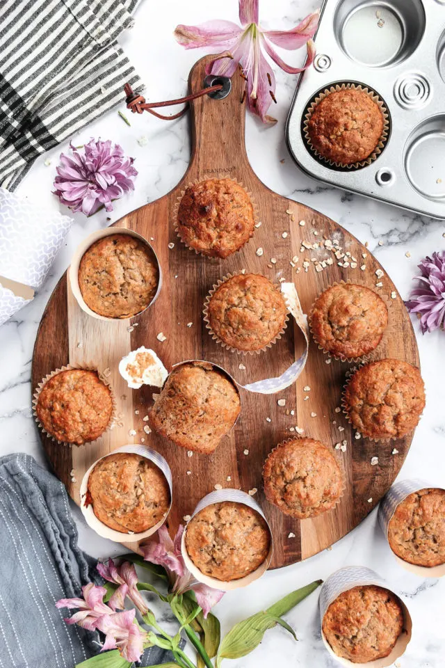 Banana Nut Oat Muffins