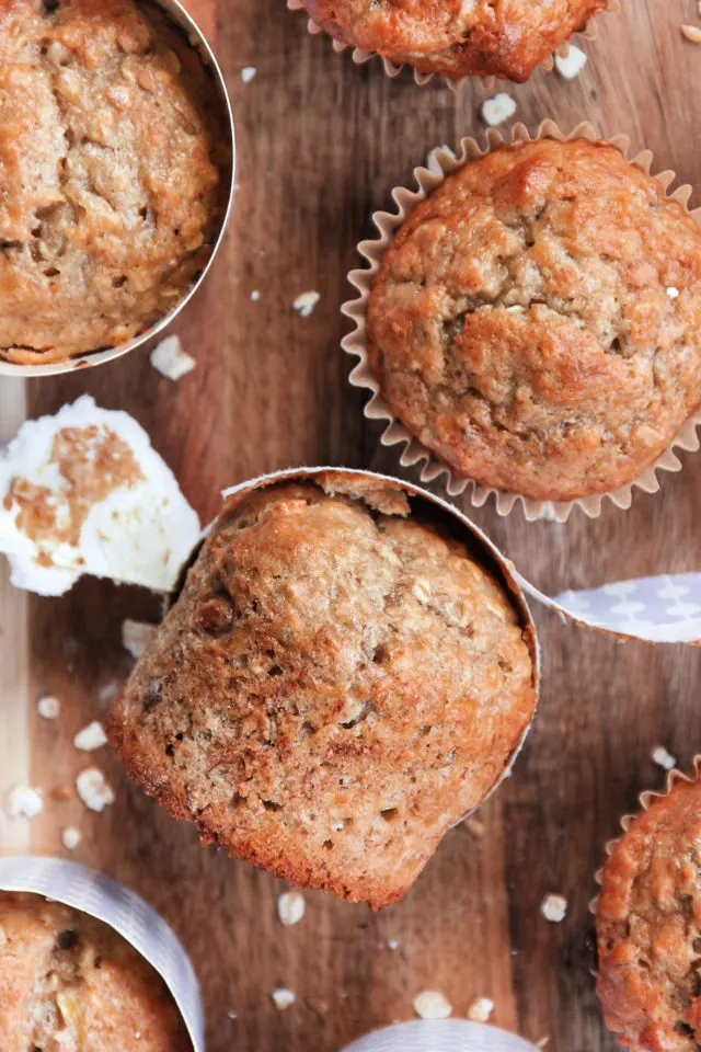 Banana Nut Oat Muffins