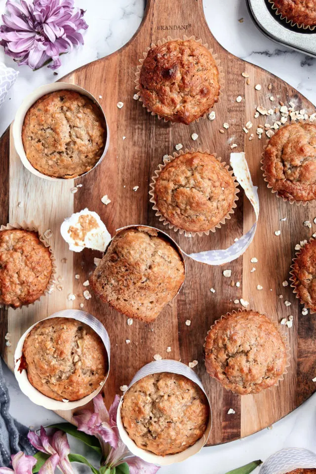 Banana Nut Oat Muffins