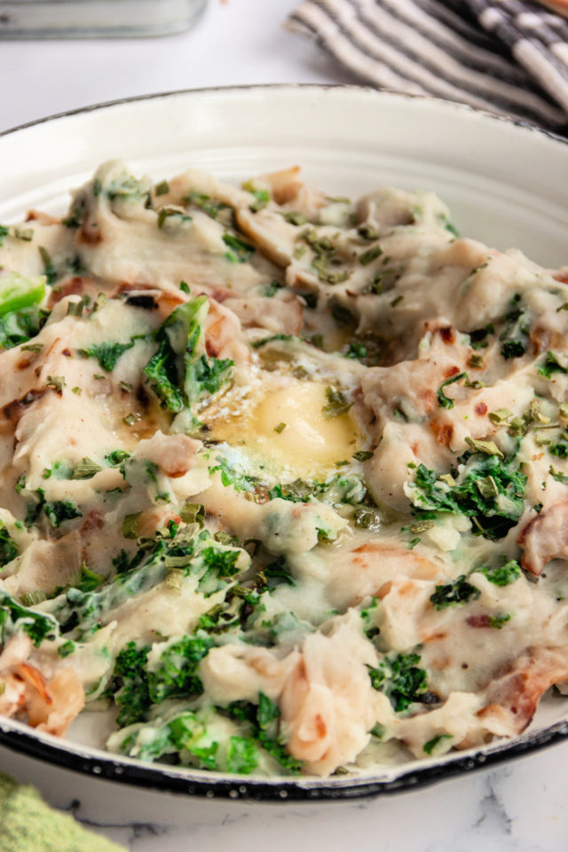 Colcannon with Kale and Bacon - Sandra's Easy Cooking Side Dishes