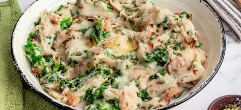 Colcannon with Kale and Bacon