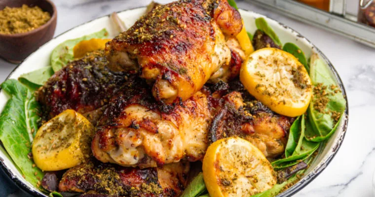 Air-Fryer Honey Mustard Chicken Thighs