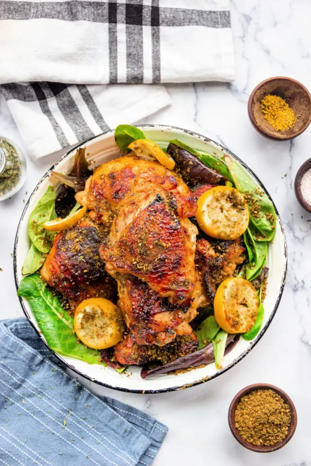 Air-Fryer Honey Mustard Chicken Thighs