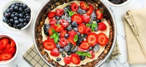No bake sweet fruit pizza