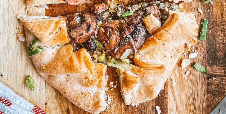 Mushroom and Leek Galette