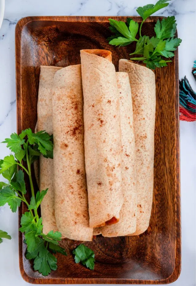 Air Fryer Mushroom and Cheese Taquitos