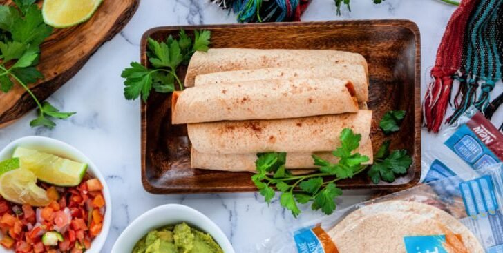 Air Fryer Mushroom and Cheese Taquitos