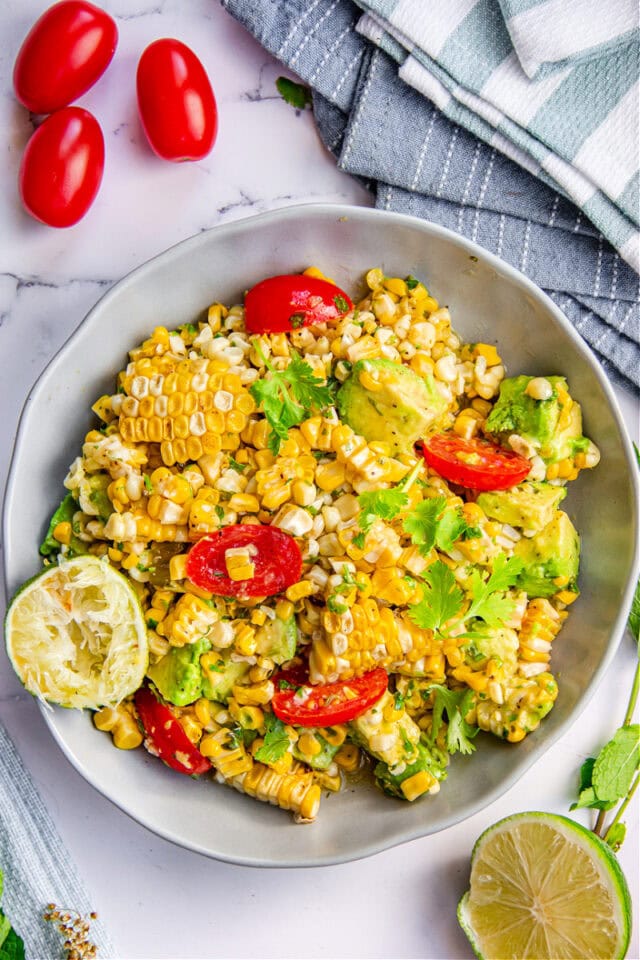 Grilled Spicy Corn Salad Sandras Easy Cooking 