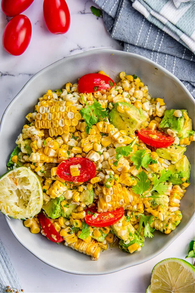 Grilled Spicy Corn Salad