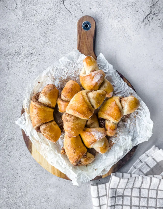 Cinnamon and Sugar Crescent Rolls