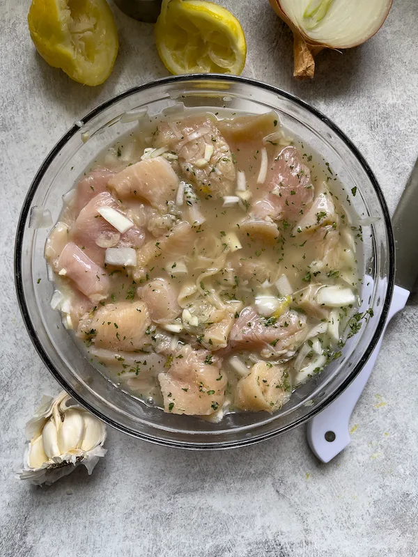chicken in the bowl marinade 