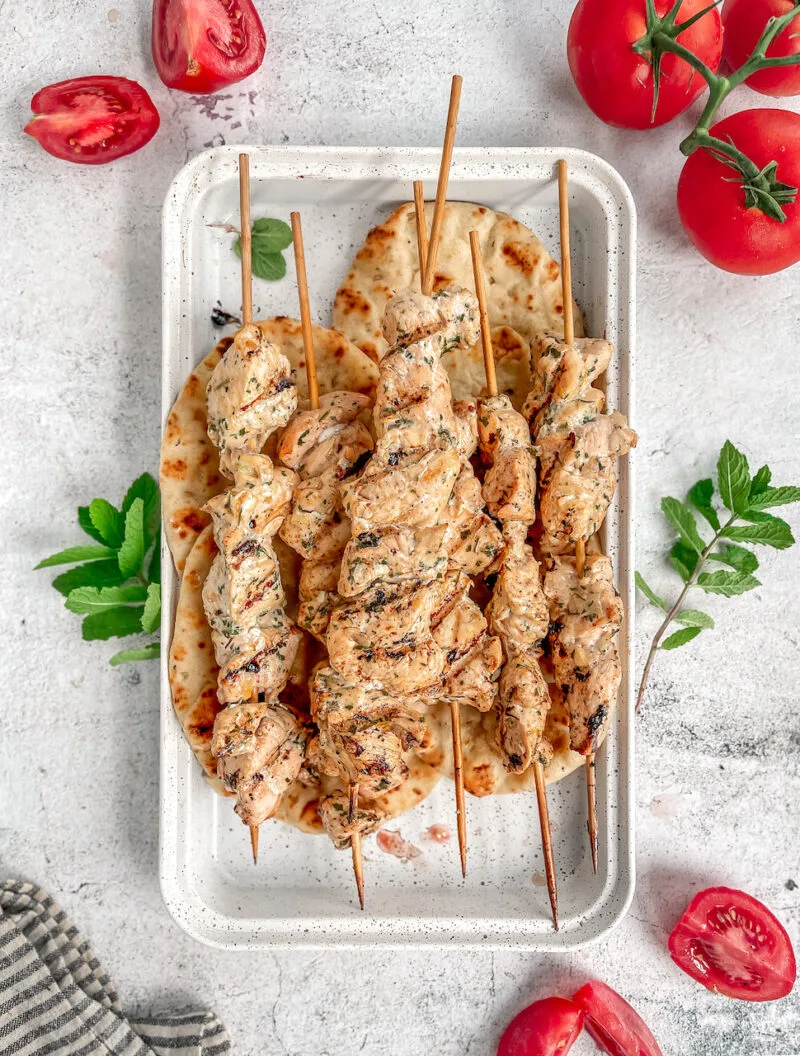Grilled Lemon Chicken Skewers