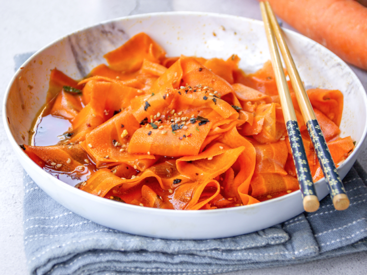 Bunito salad with Korean carrots