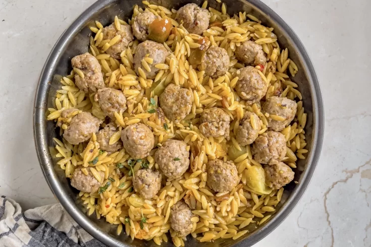 Italian Meatballs with Orzo