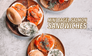 Mini Bagel Salmon Sandwiches