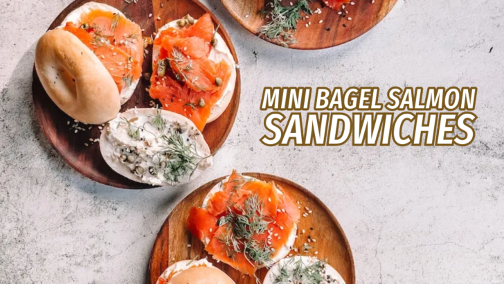 Mini Bagel Salmon Sandwiches