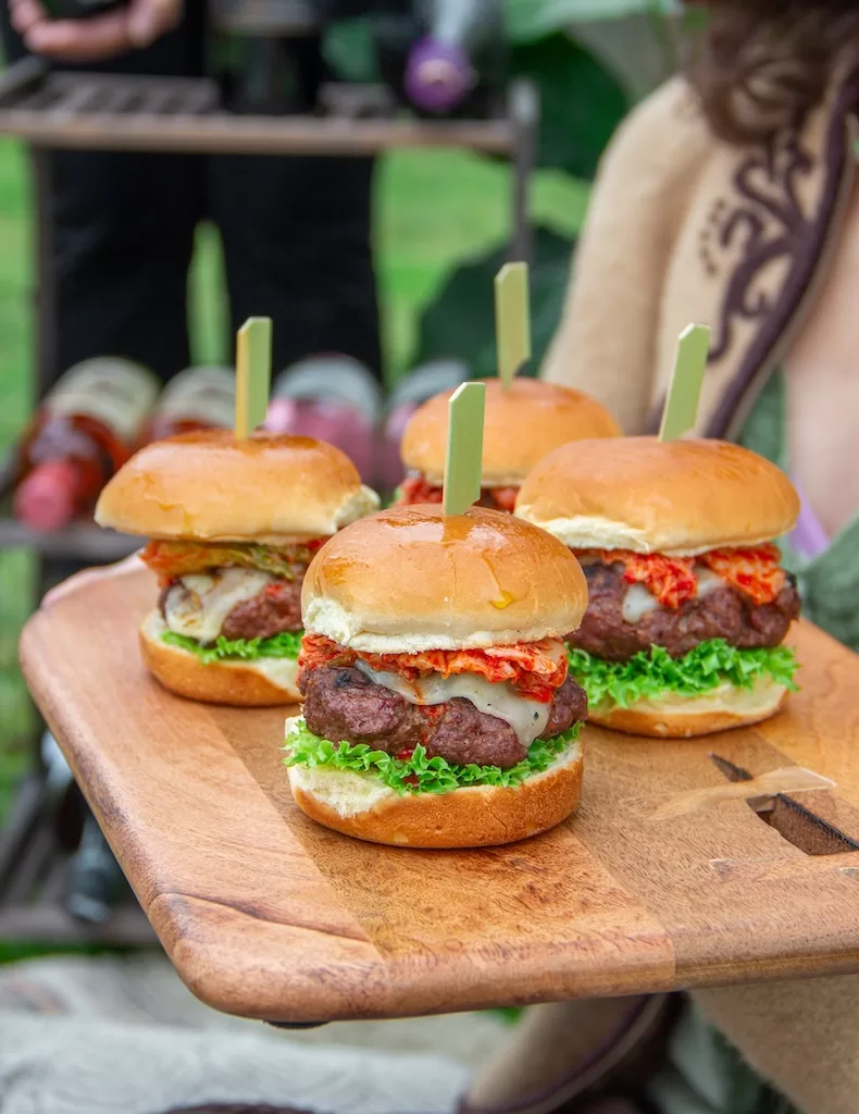 Kimchi Burger Sliders