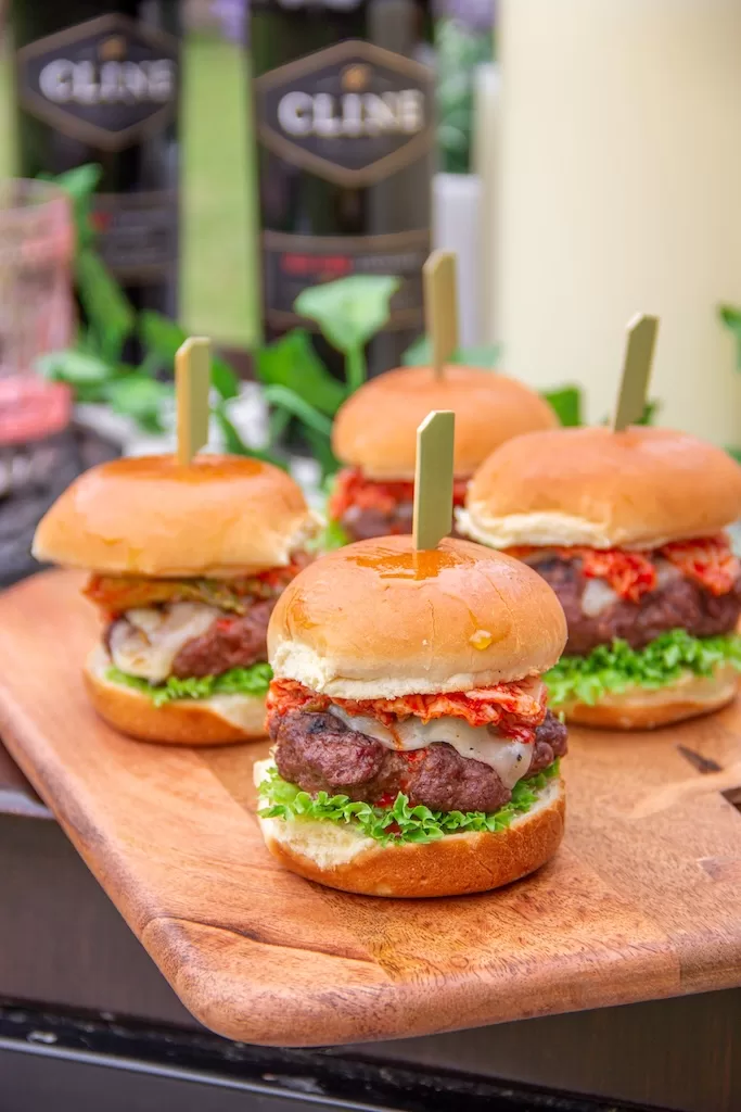 Kimchi Burger Sliders