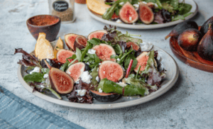 Arugula Salad with Fresh Figs and Feta Cheese