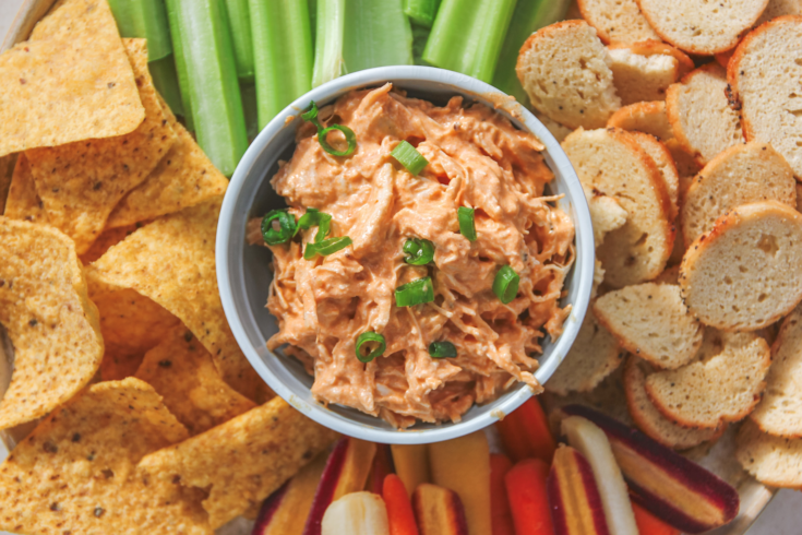 No Bake Buffalo Chicken Dip Recipe