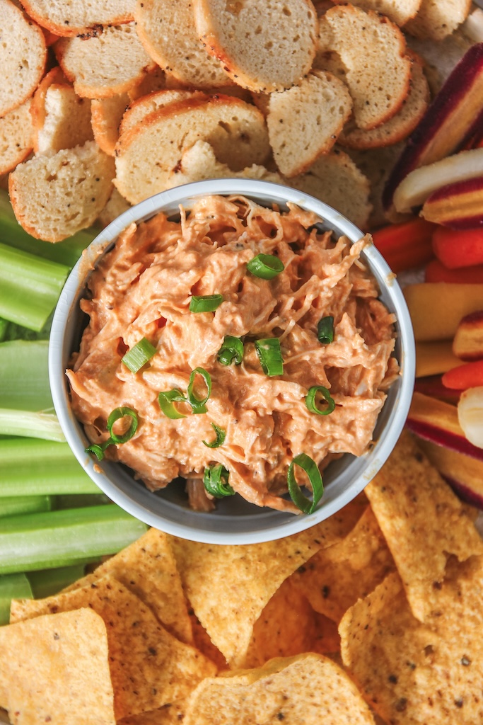 No Bake Buffalo Chicken Dip