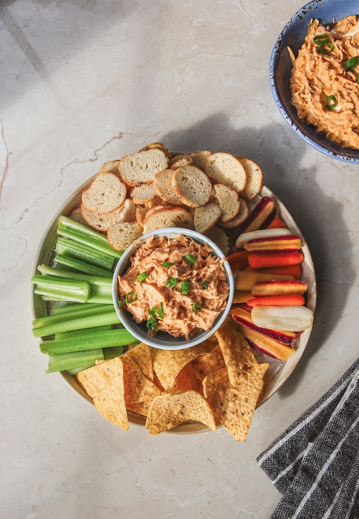 No Bake Buffalo Chicken Dip